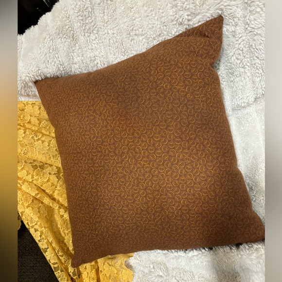 Thanksgiving Patch Work Holiday Throw Pillow 17x17” Cottage Core - Picture 7 of 7